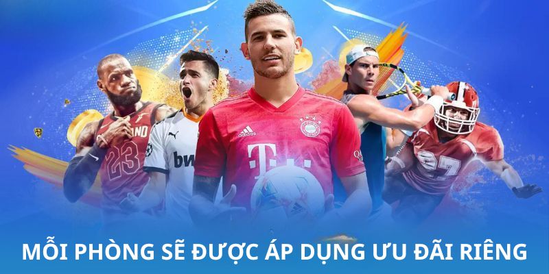 Mỗi phòng sẽ được áp dụng ưu đãi riêng 