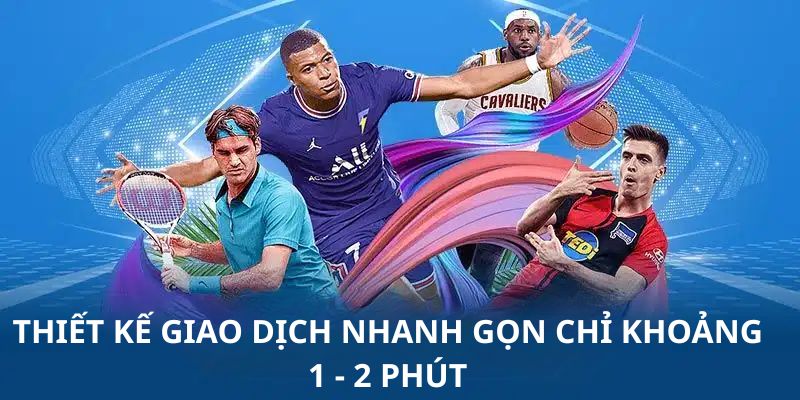 Thiết kế giao dịch nhanh gọn chỉ khoảng 1 - 2 phút